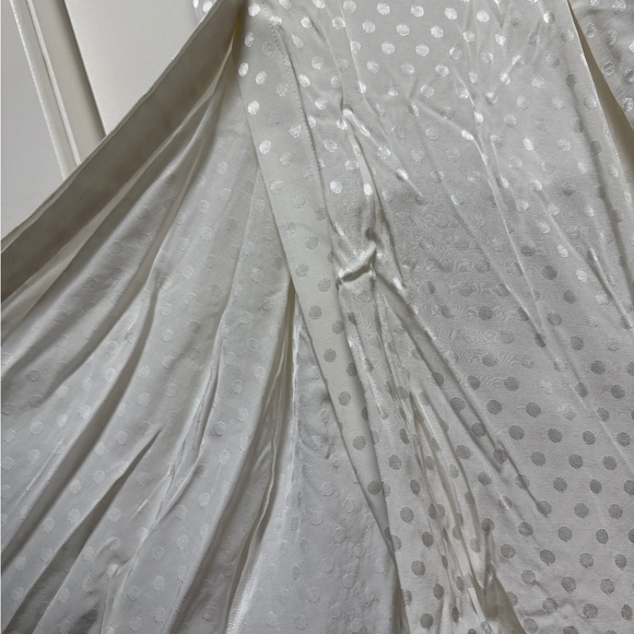 NWT | Calvin Clein Elegant White Polka Dot Dress with Pockets Size 12 - Picture 10 of 13